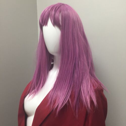 Unbranded Straight With Bangs Cosplay Wig, Purple (6930387468471)